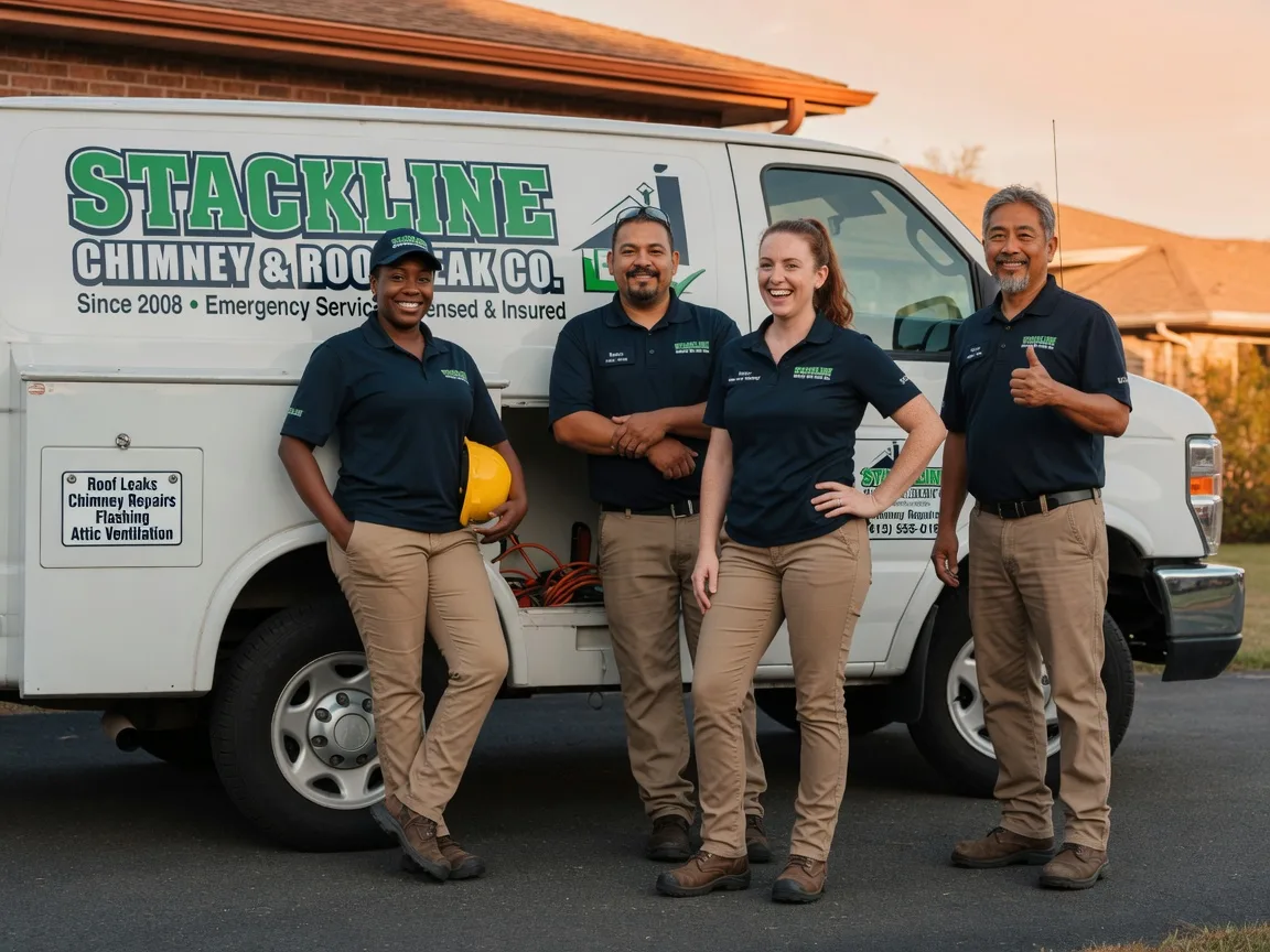 Chimney flashing repair company in Bellville, TX